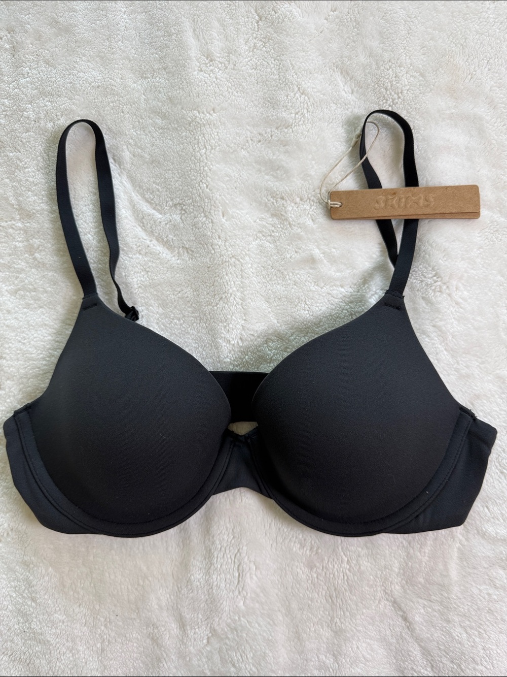 NWT SKIMS Fits Everybody T-Shirt Bra - Onyx - Size 34B